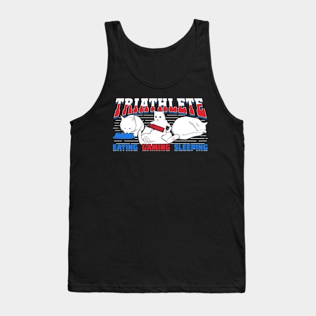 Triathlete Eating Gaming Sleeping Tank Top by Dolde08